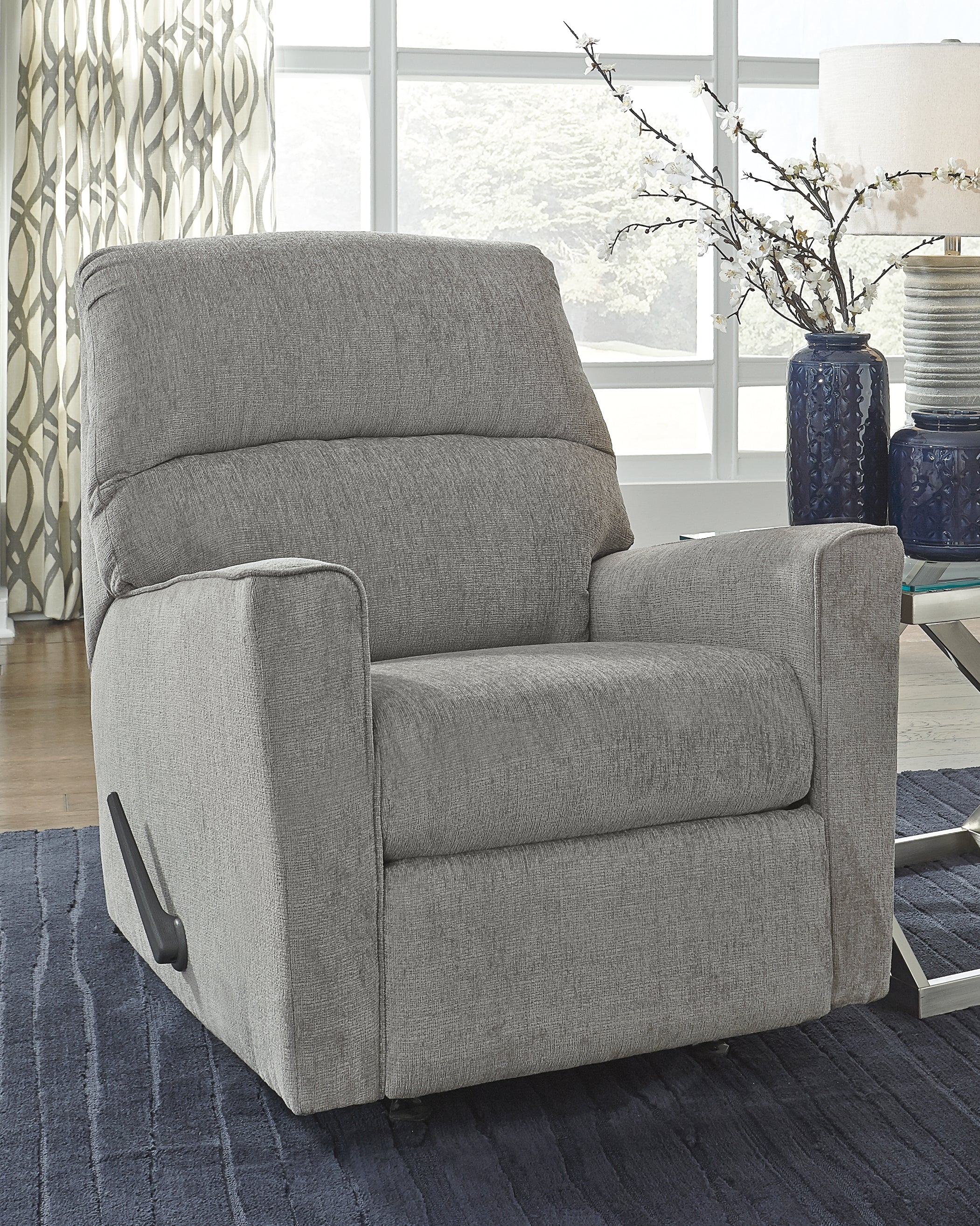 Altari Rocker Recliner in Alloy Fabric
