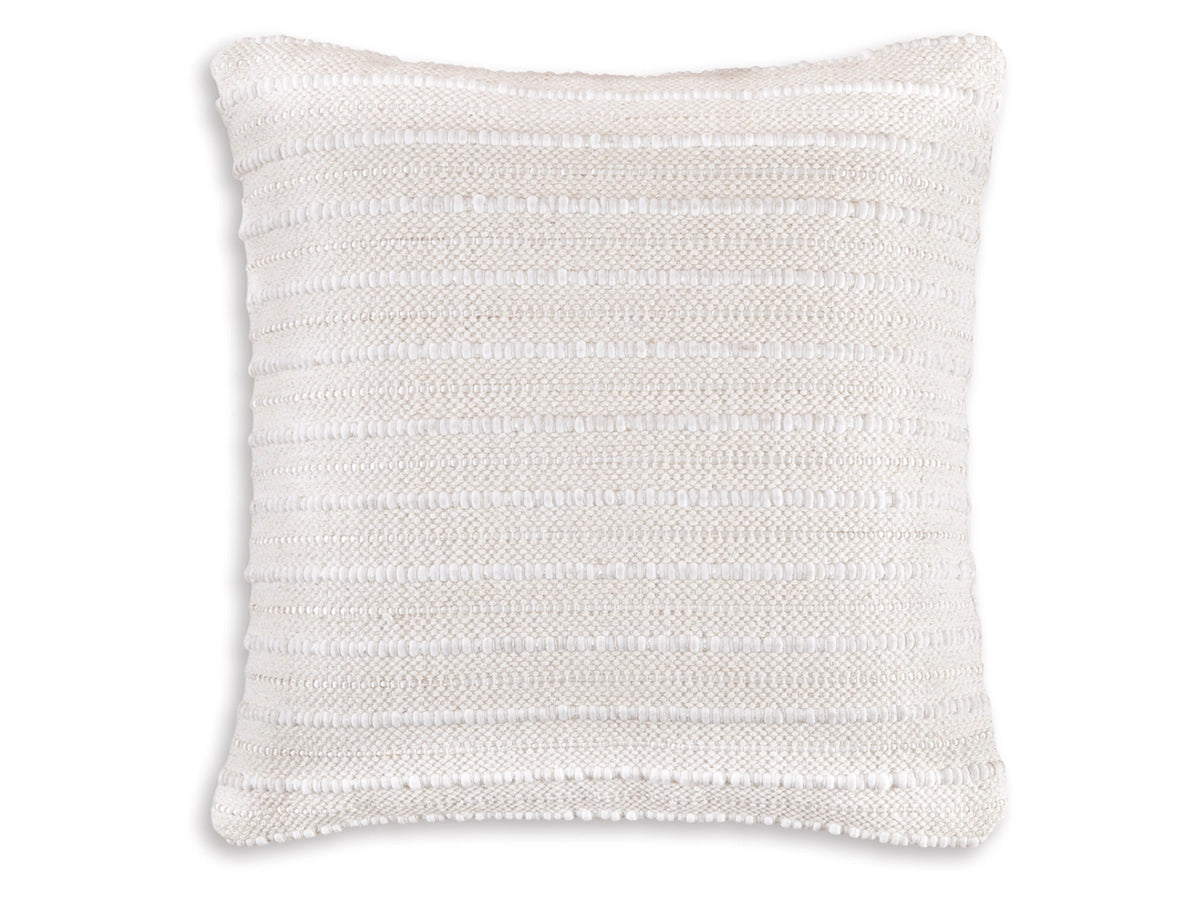 Theban Handwoven Accent Pillow – Cream