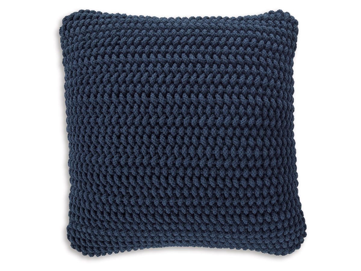Renemore Handwoven Accent Pillow – Deep Blue