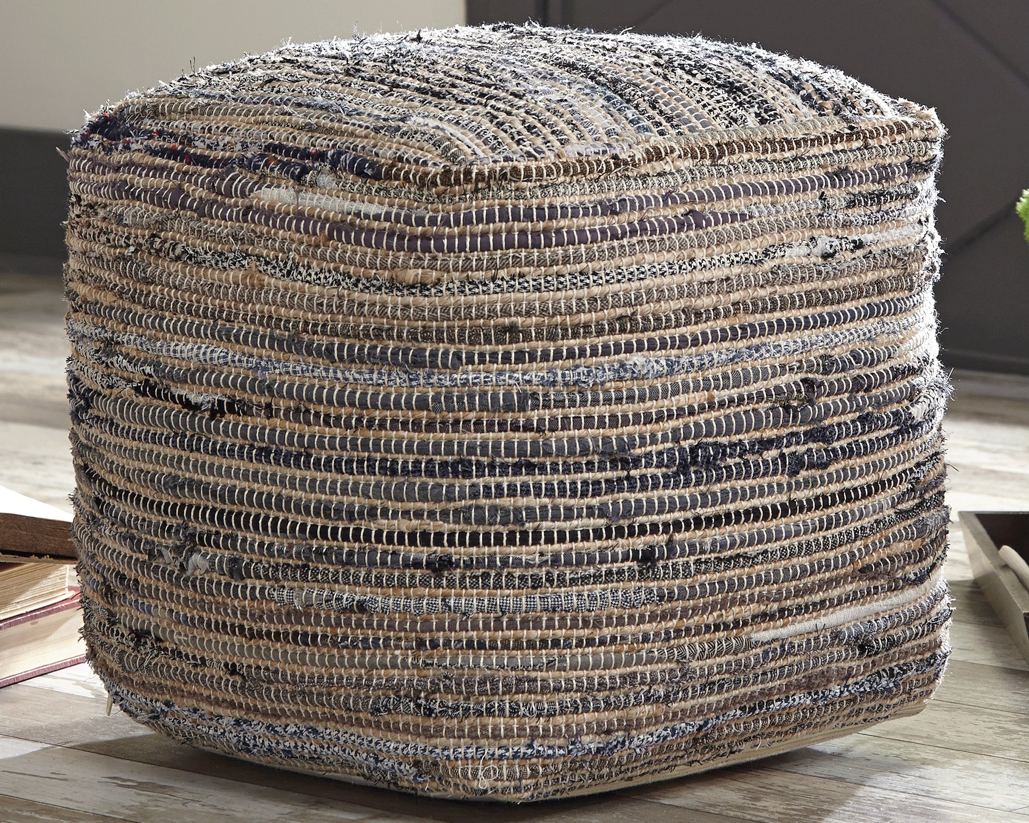 Absalom Pouf Denim
