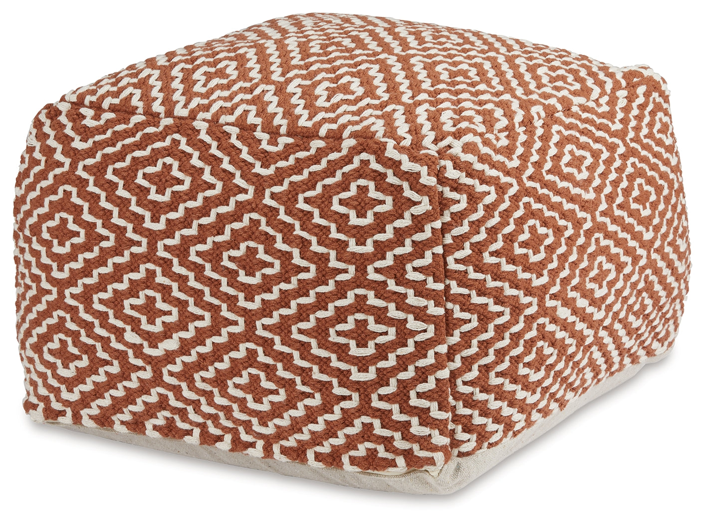Brynnsen Pouf Rust / Ivory