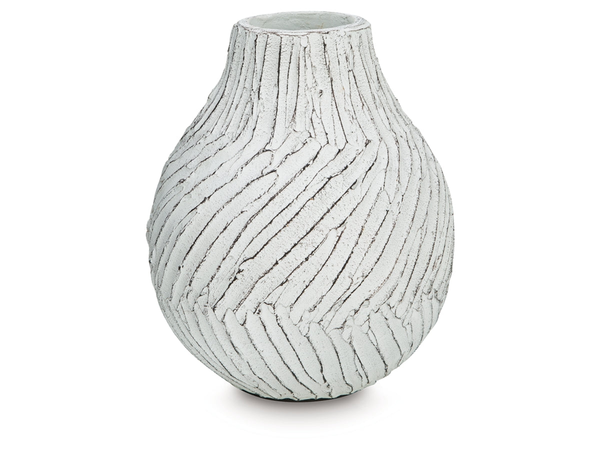 Shelvie Terracotta Vase – Distressed White