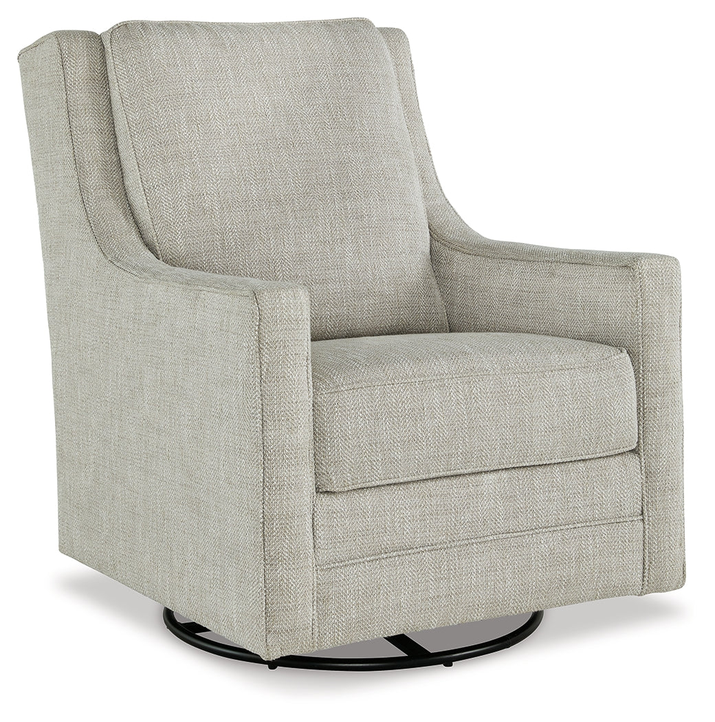 Kambria Swivel Glider Accent Chair – Fog