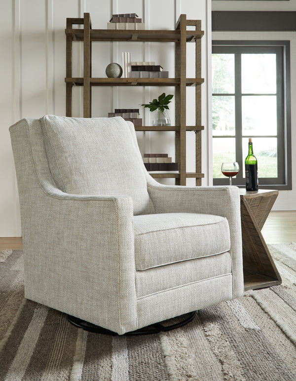 Kambria Swivel Glider Accent Chair – Fog