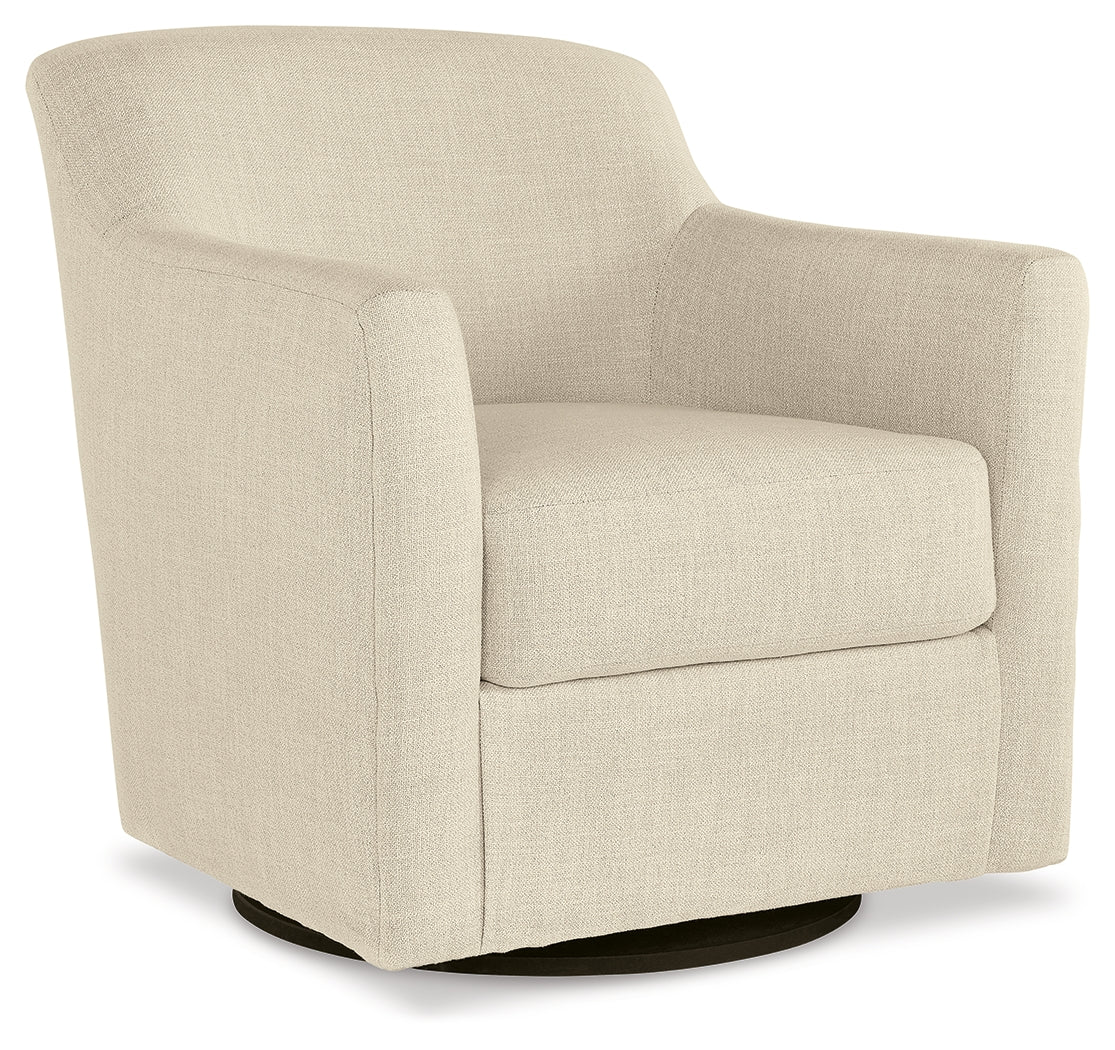 Bradney Swivel Accent Chair – Linen Fabric