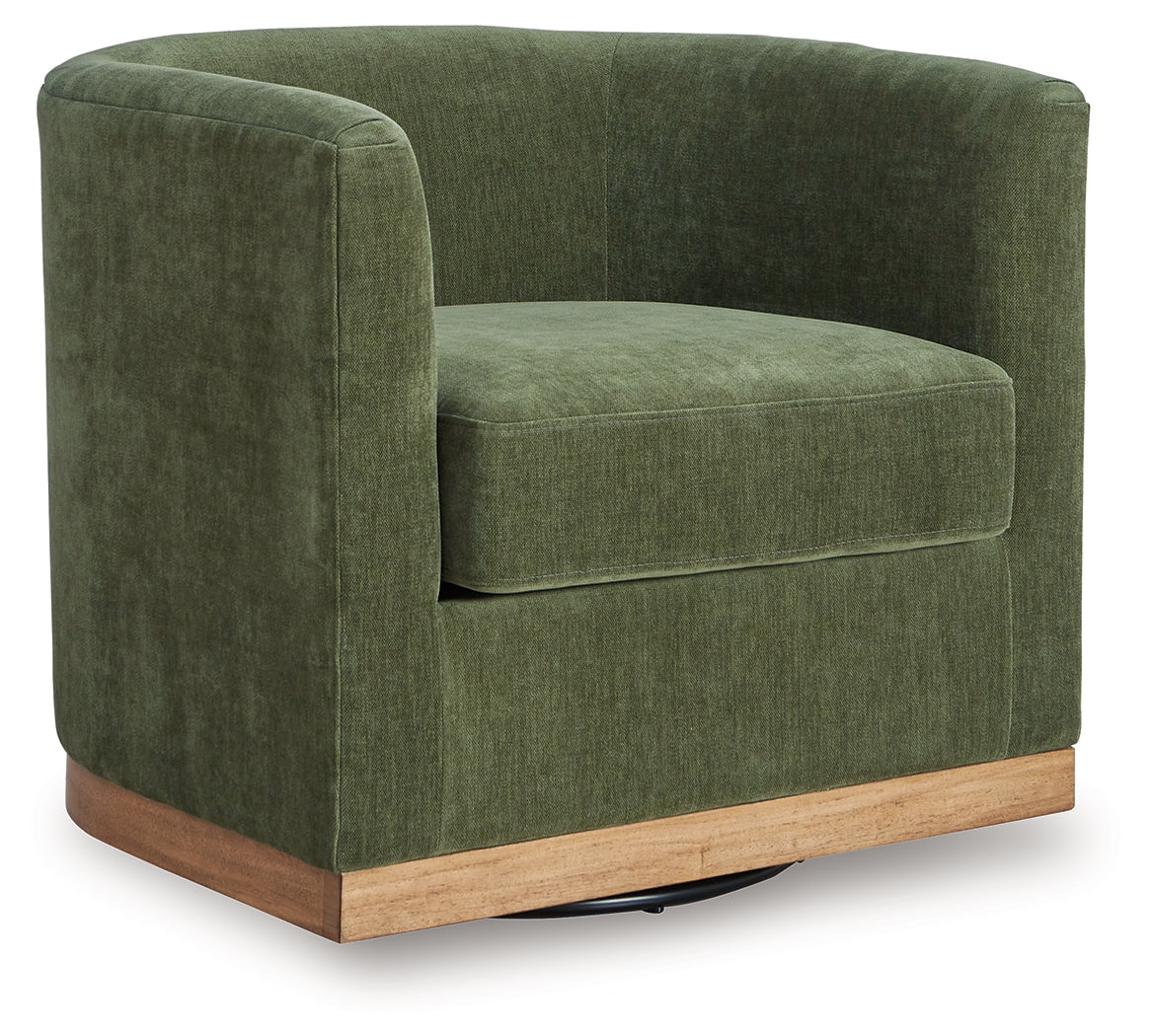 Jersonlow Swivel Accent Chair – Forest Green
