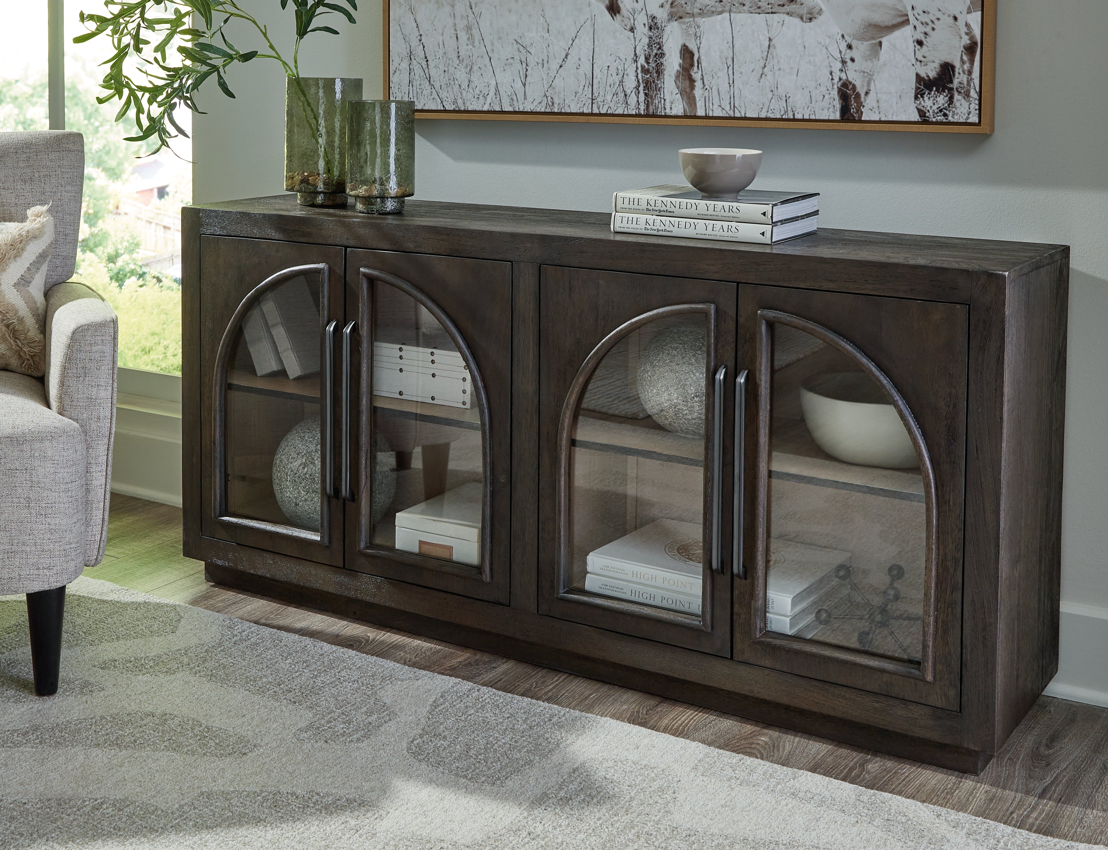 Dreley Classic Accent Cabinet in Grayish Brown