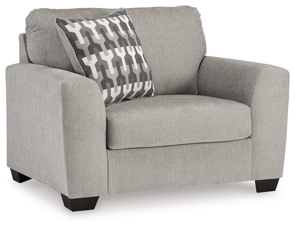 Avenal Park Oversized Sofa Chair in Flannel Fabric