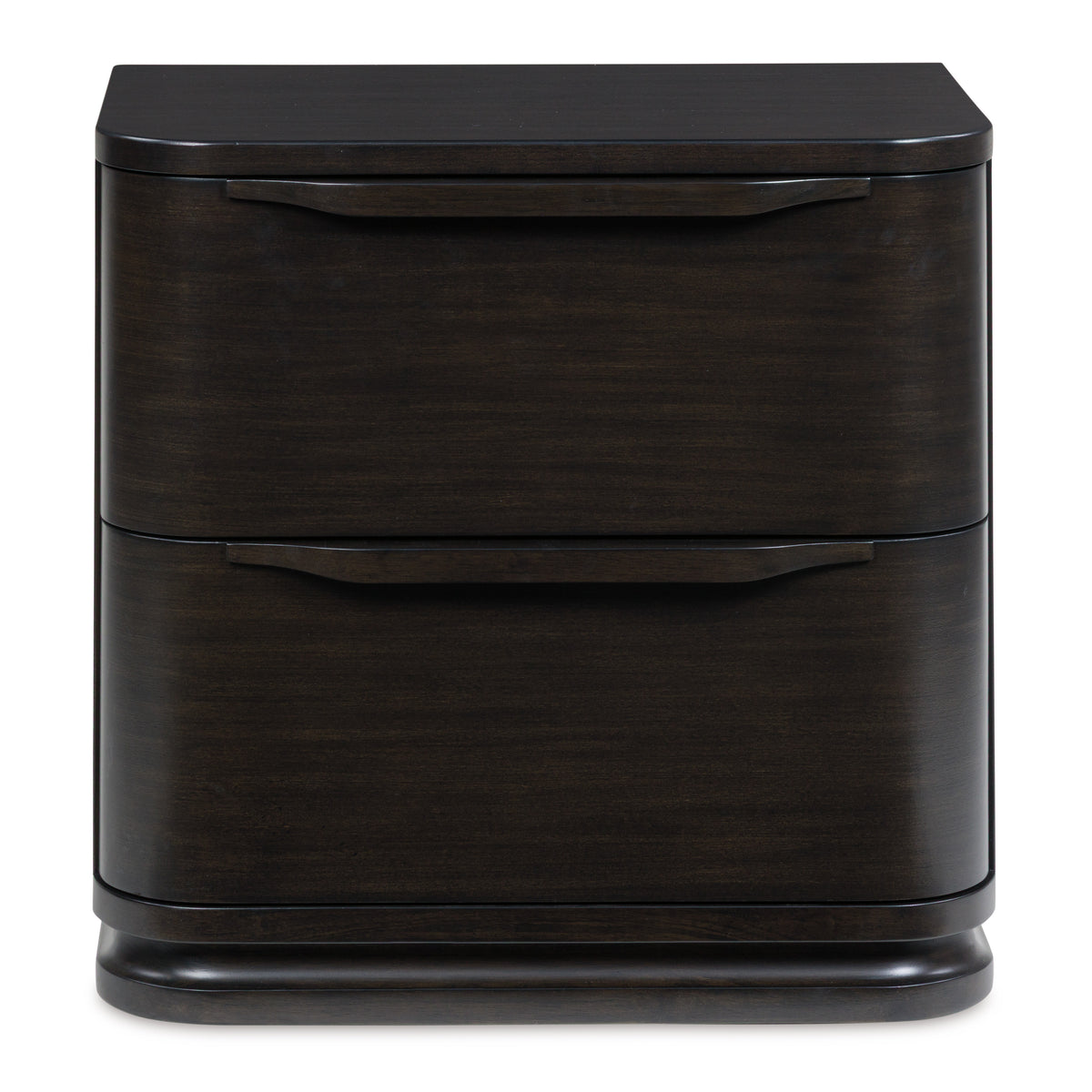 Ember Road 2 Drawer Bedside Table – Black