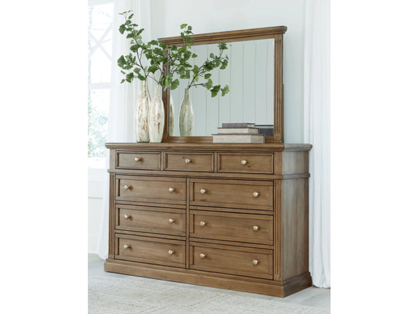 Mylarken Timber 9-Drawer Dresser with Mirror
