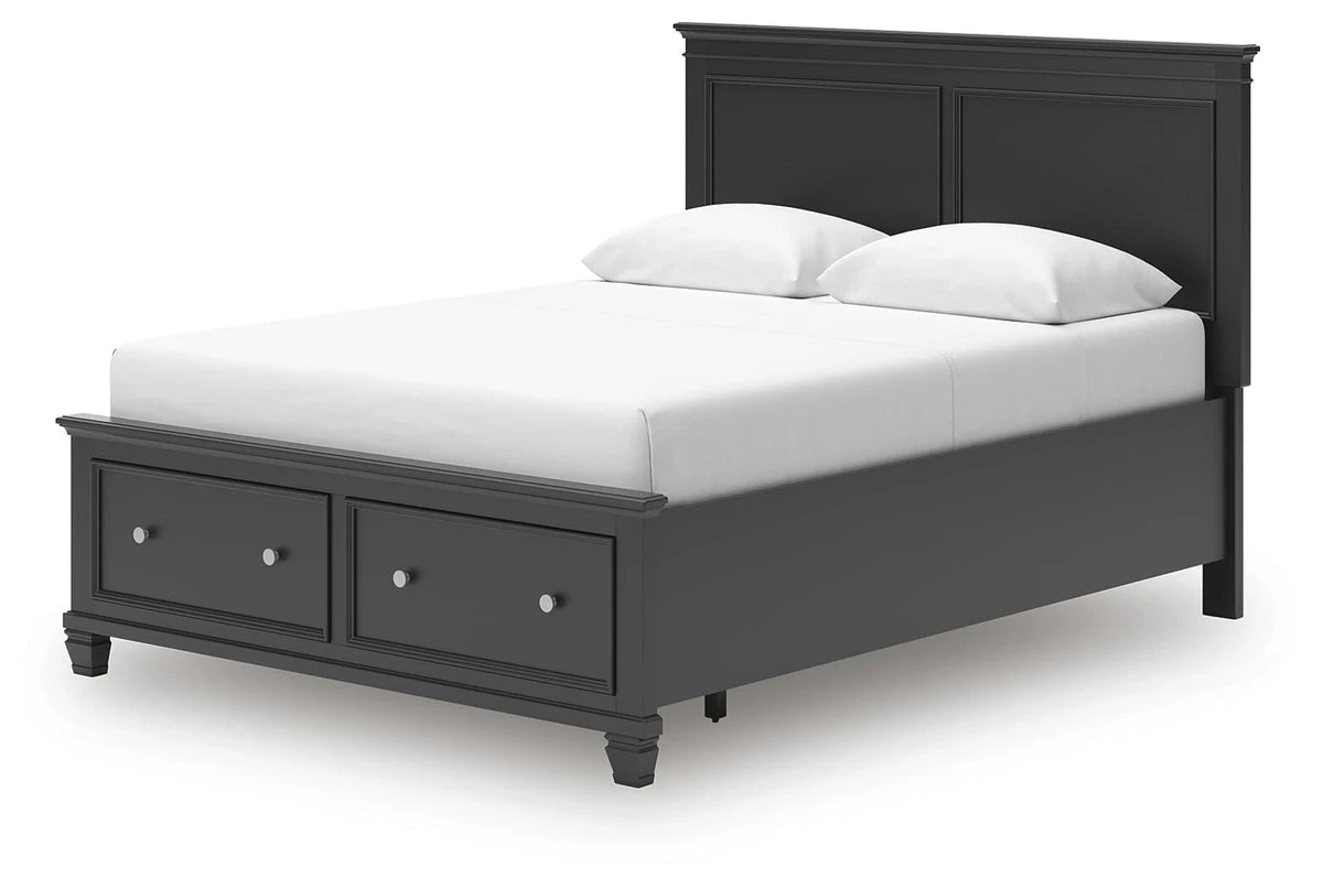 Lanolee Queen Storage Bed – Black