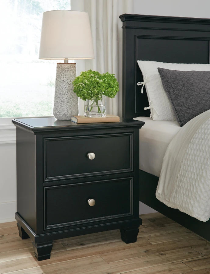 Lanolee Bedside Table – Black