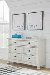 Robbinsdale 6- Junior Drawer Dresser in Antique White