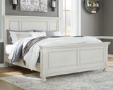 Robbinsdale Queen Panel Bed – Antique White Finish