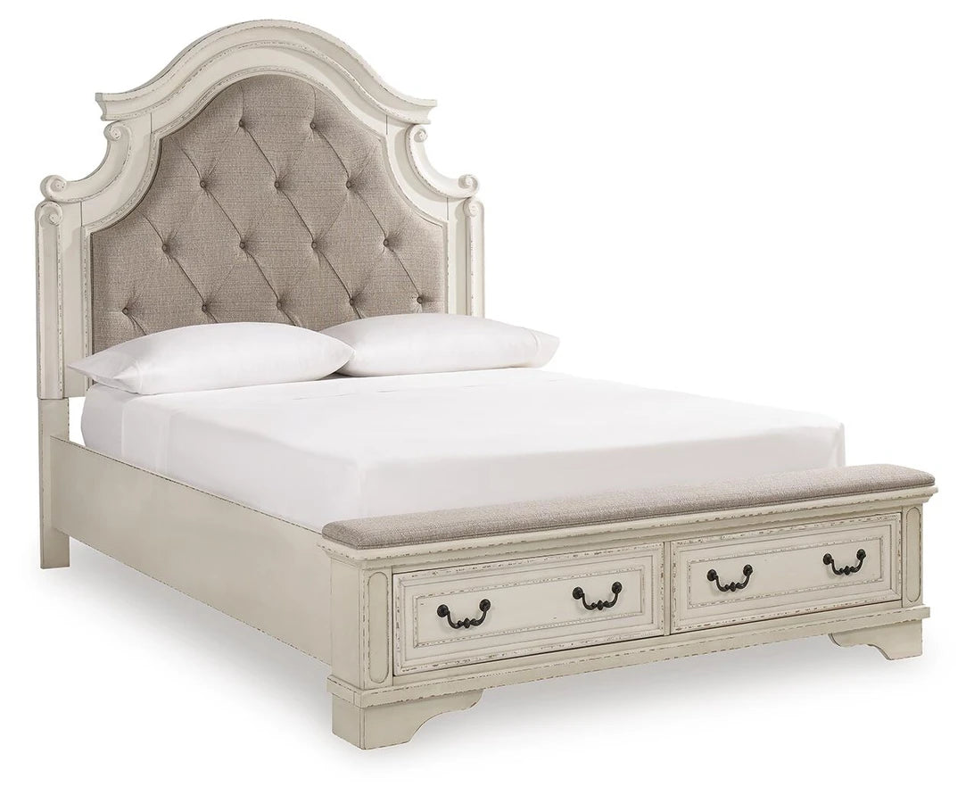 Realyn Upholstered Panel Storage Bed