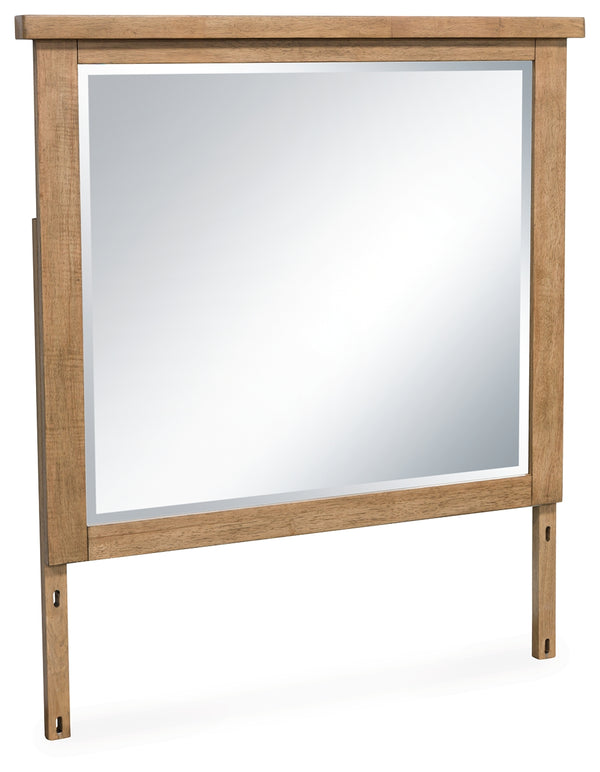 Kristiland Mirror in Light Brown Timber Finish
