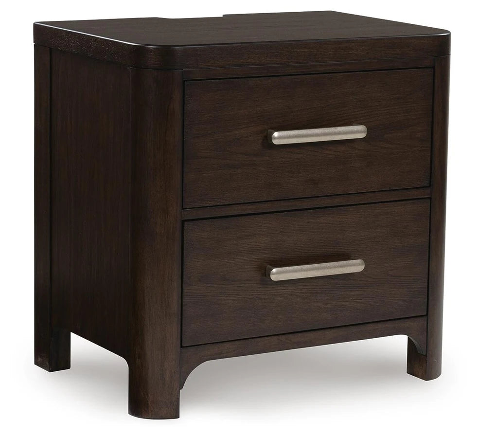 Breckington Bedside Table – Dark Brown