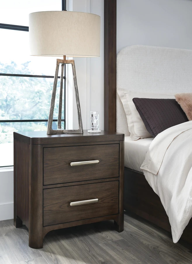 Breckington Bedside Table – Dark Brown