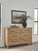 Ridgester Dresser - Light Brown