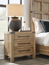 Ridgester Bedside Table - Light Brown