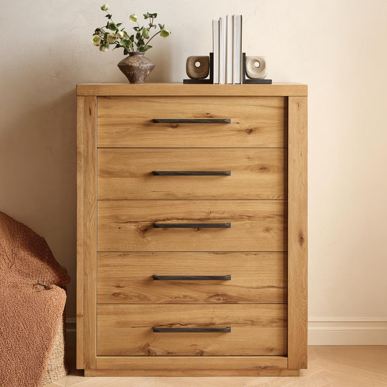 Bracken Tallboy Chest of Drawers – Brown