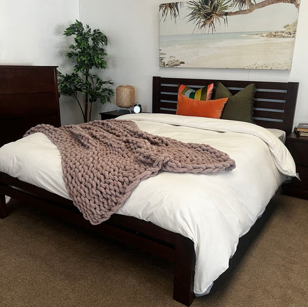 CLEARANCE - Vogue QUEEN Bed- Chocolate