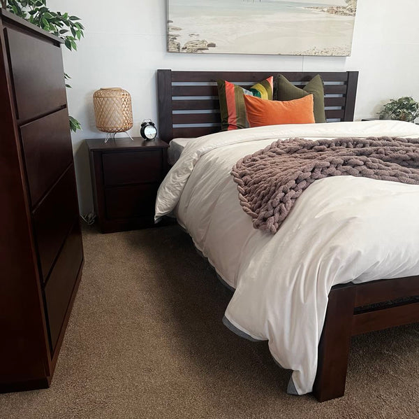 CLEARANCE - Vogue KING Bed- Chocolate