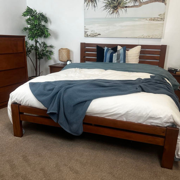 CLEARANCE - Vogue KING Bed - Dark Oak