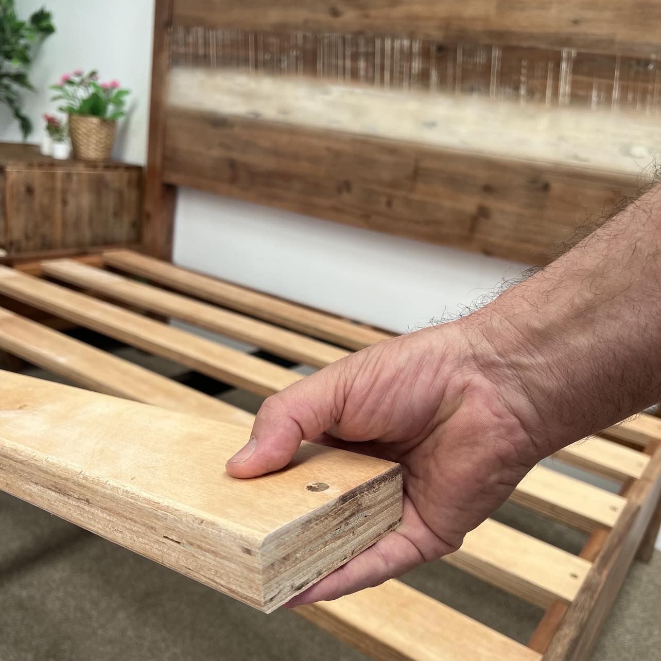 Boatwood Bed - Multi Mocha