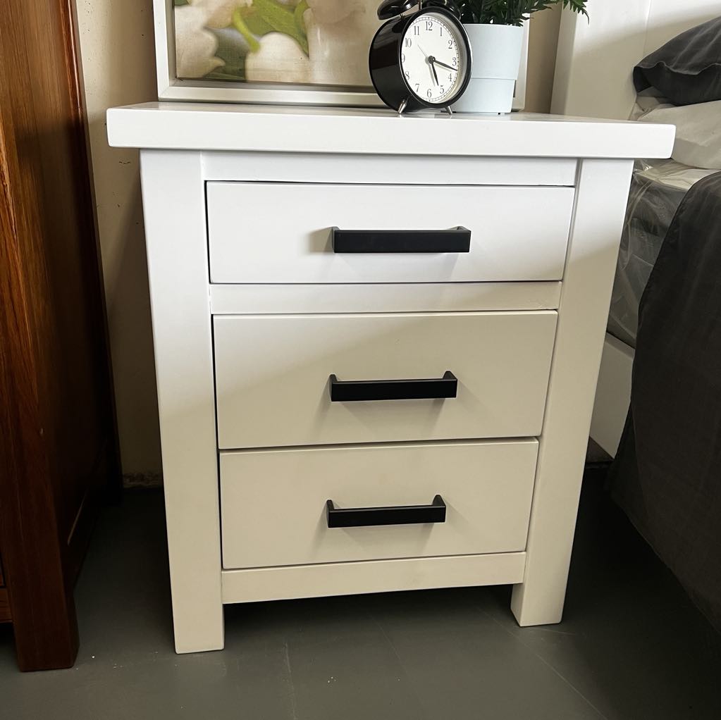 White Haven Bedside Table - White