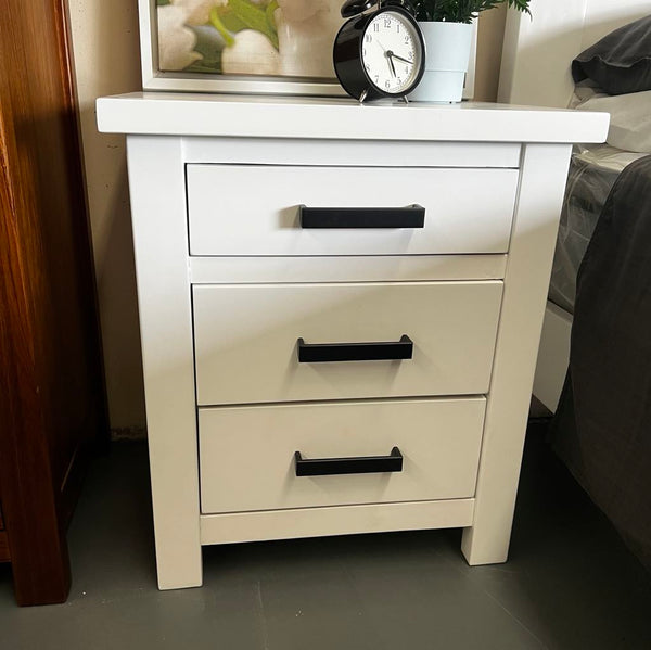 White Haven Bedside Table - White