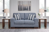 Belvoir 2 Seater Loveseat Sofa Denim Fabric
