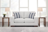Belvoir 2 Seater Loveseat Sofa Snow Fabric