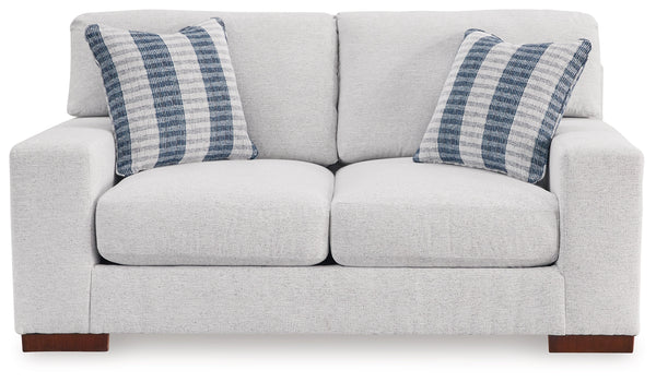 Belvoir 2 Seater Loveseat Sofa Snow Fabric