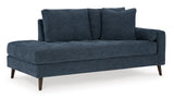 Bixler Right Arm Chaise Lounge Navy Fabric