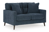 Bixler 2 Seaters Sofa Navy Fabric