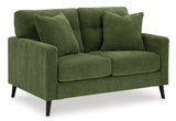 Bixler 2 Seaters Sofa Olive Fabric