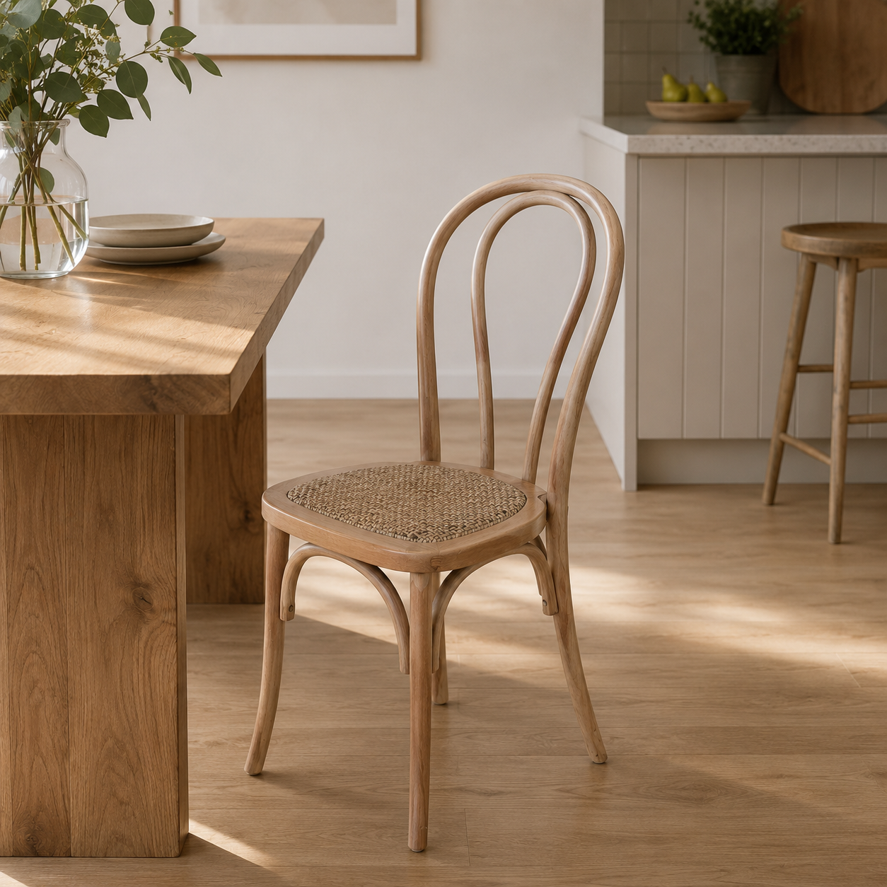 Brighton Stackable Chair - Natural Rattan Seat