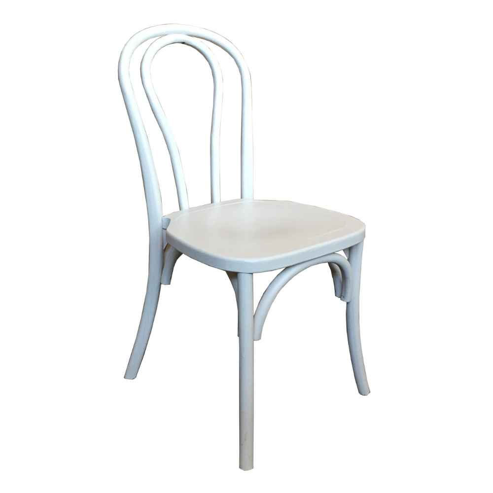 Brighton Stackable Chair - White Timber Seat