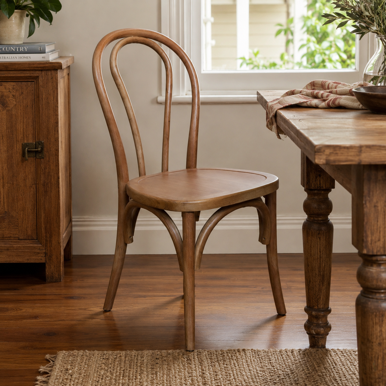 Brighton Chair with Timber Seat - Natural