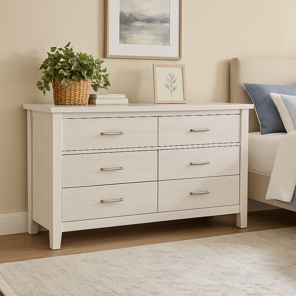 Cancun Coastal Dresser - White