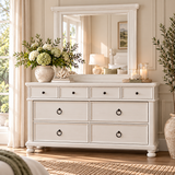 Chadworth Dresser with Mirror – Antique White
