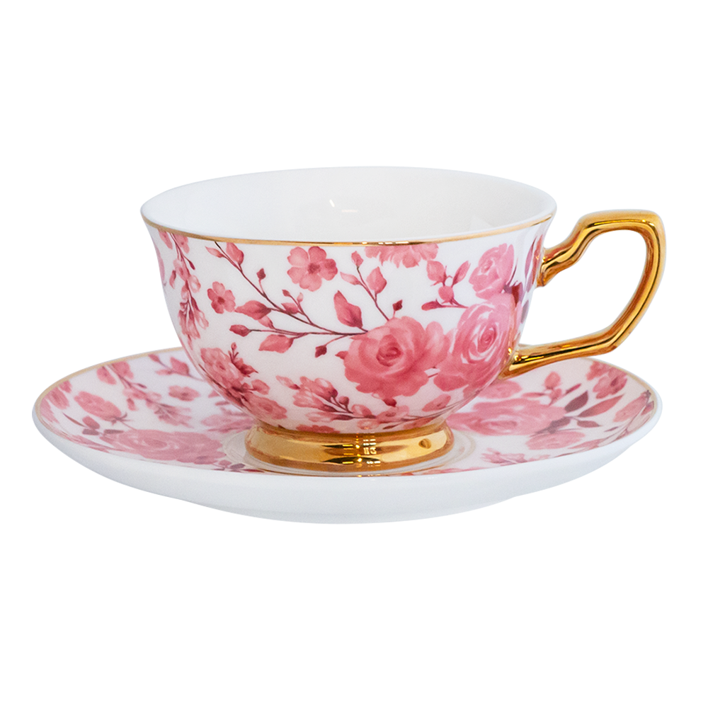 Teacup & Saucer Charlotte Rose