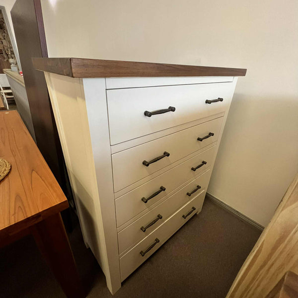 Classic Imperial Two-Tone Tallboy – 5 Drawer