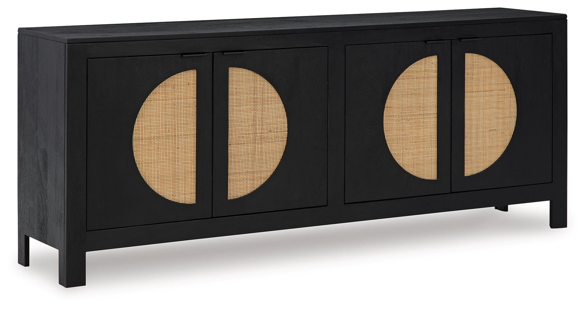 Cliffiings Accent Cabinet - Black / Natural