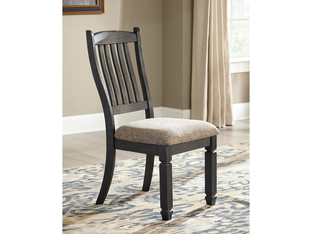Tyler Creek Dining Chair – Black / Grayish Brown