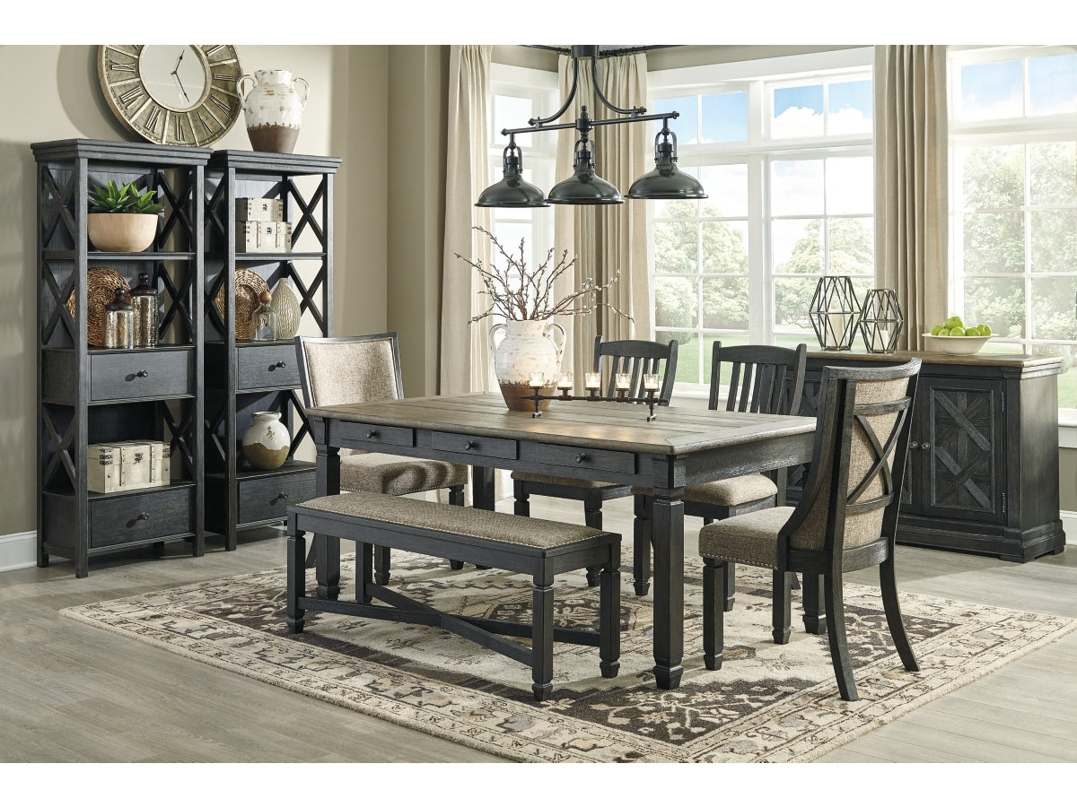 Tyler Creek Display Cabinet – Black / Gray