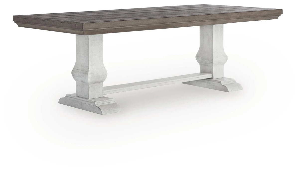 Havalance Dining Table – White / Gray