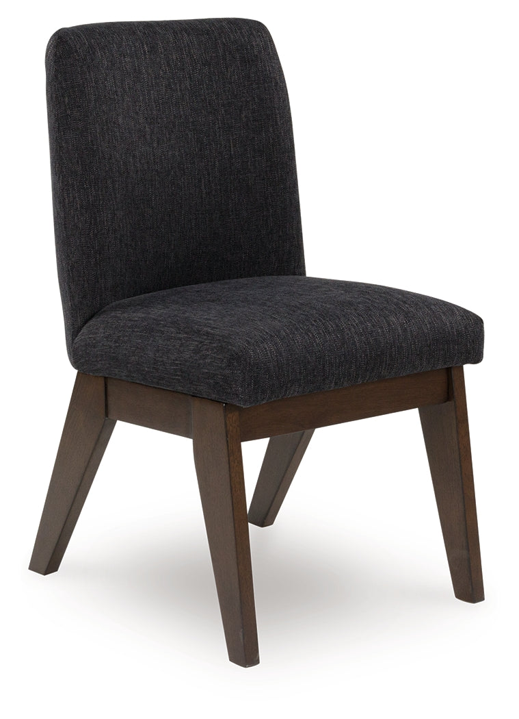 Kendamor Dark Brown Upholstered Dining Chair