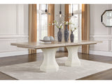 Jorlaina Extension Dining Table – Light Greyish Brown